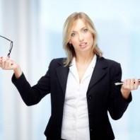 Businesswoman in crisis