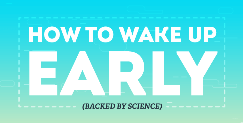 how to wake up early