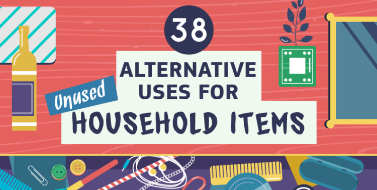 38 Alternative Uses for Unused Household Items Header Image