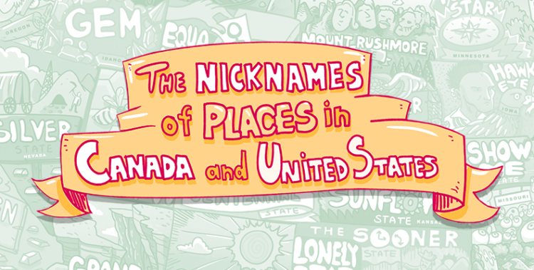 Blog title for The Nicknames of Places in Canada and United States
