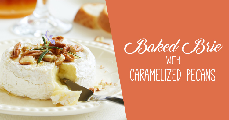 Baked Brie with Caramelized Pecans