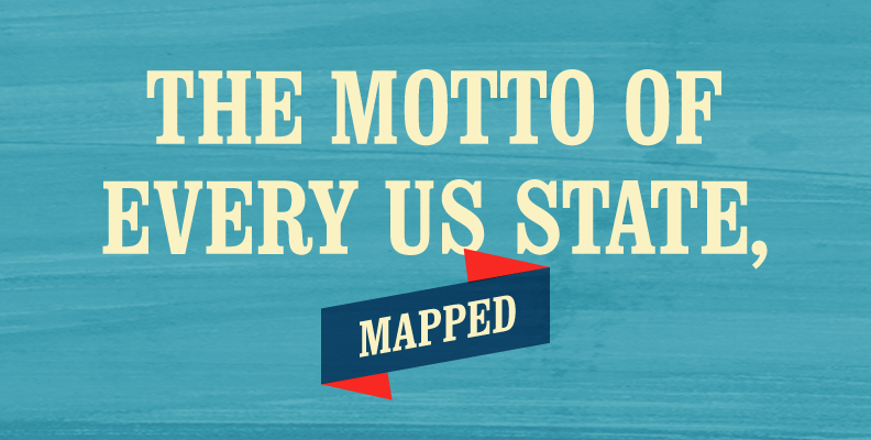 The Motto of Every US State, Mapped