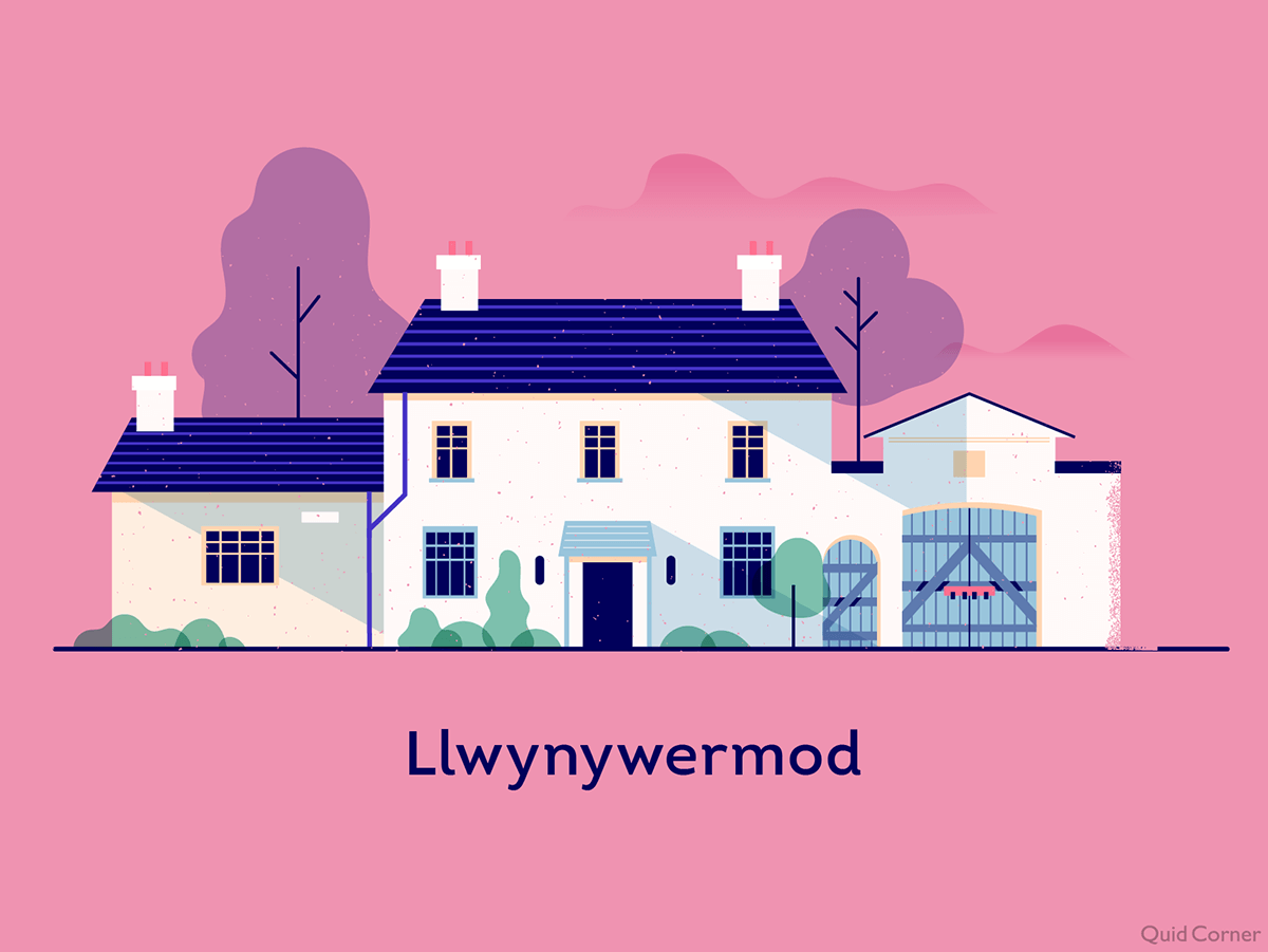 Llwynywermod Illustrated