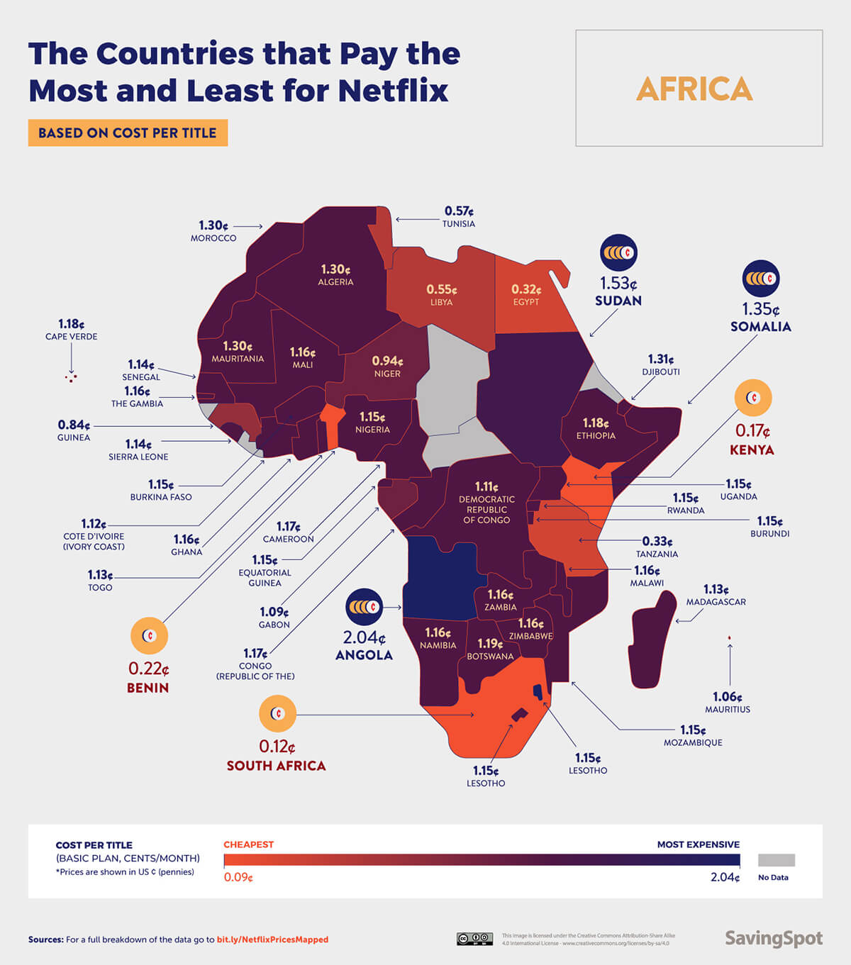The Cost-per-title of Netflix in Africa