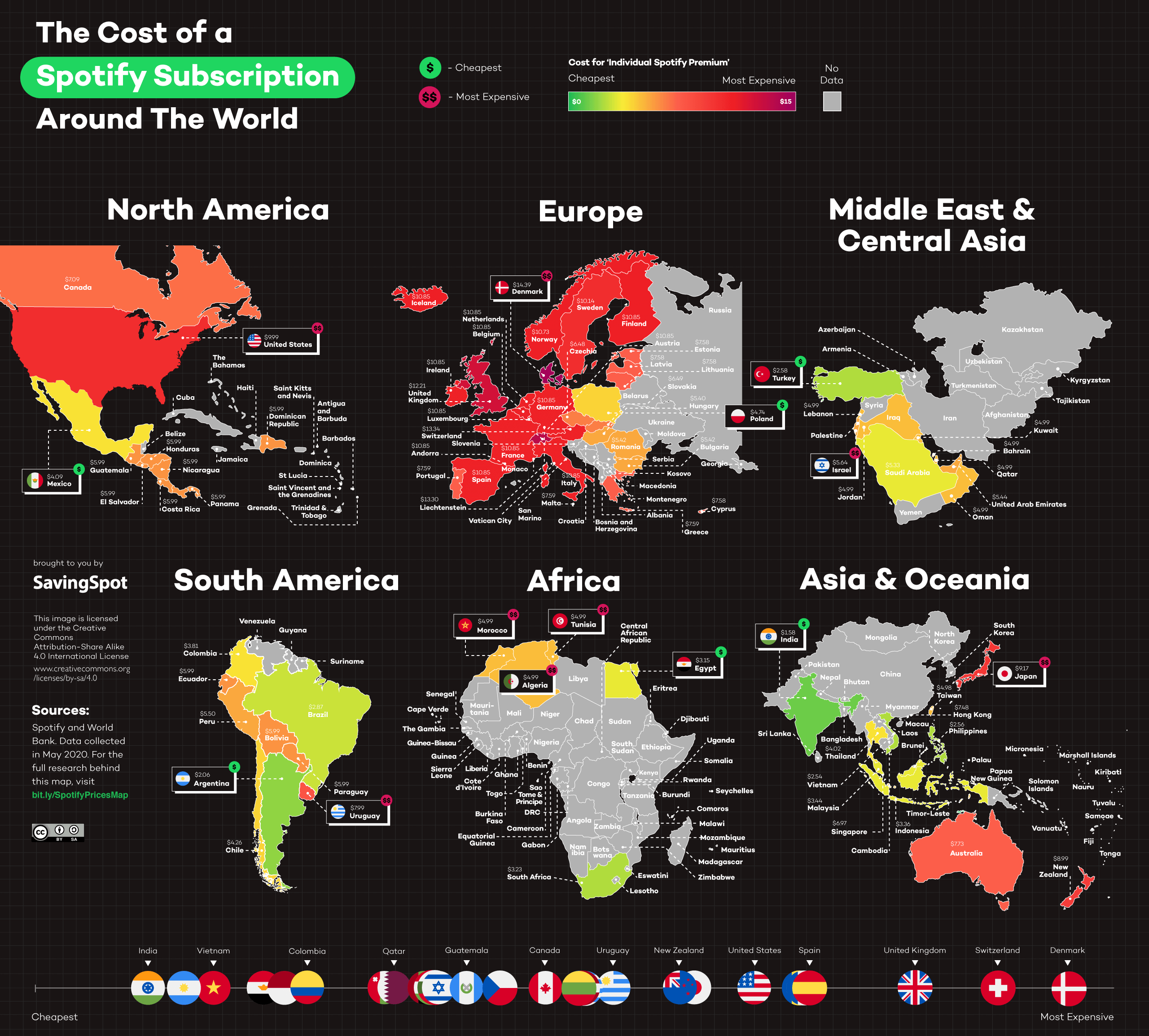 Select your country or region - Spotify