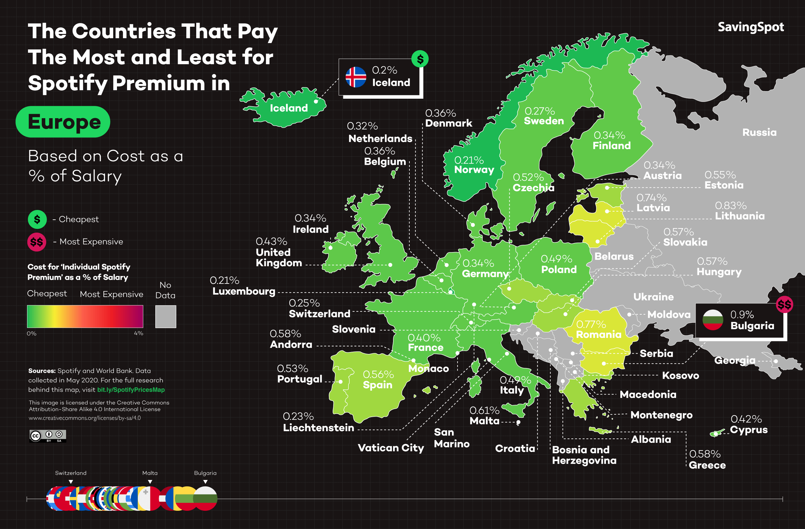 Pirate son Monument Which Countries Pay the Most and Least for Spotify Premium? - CashNetUSA  Blog