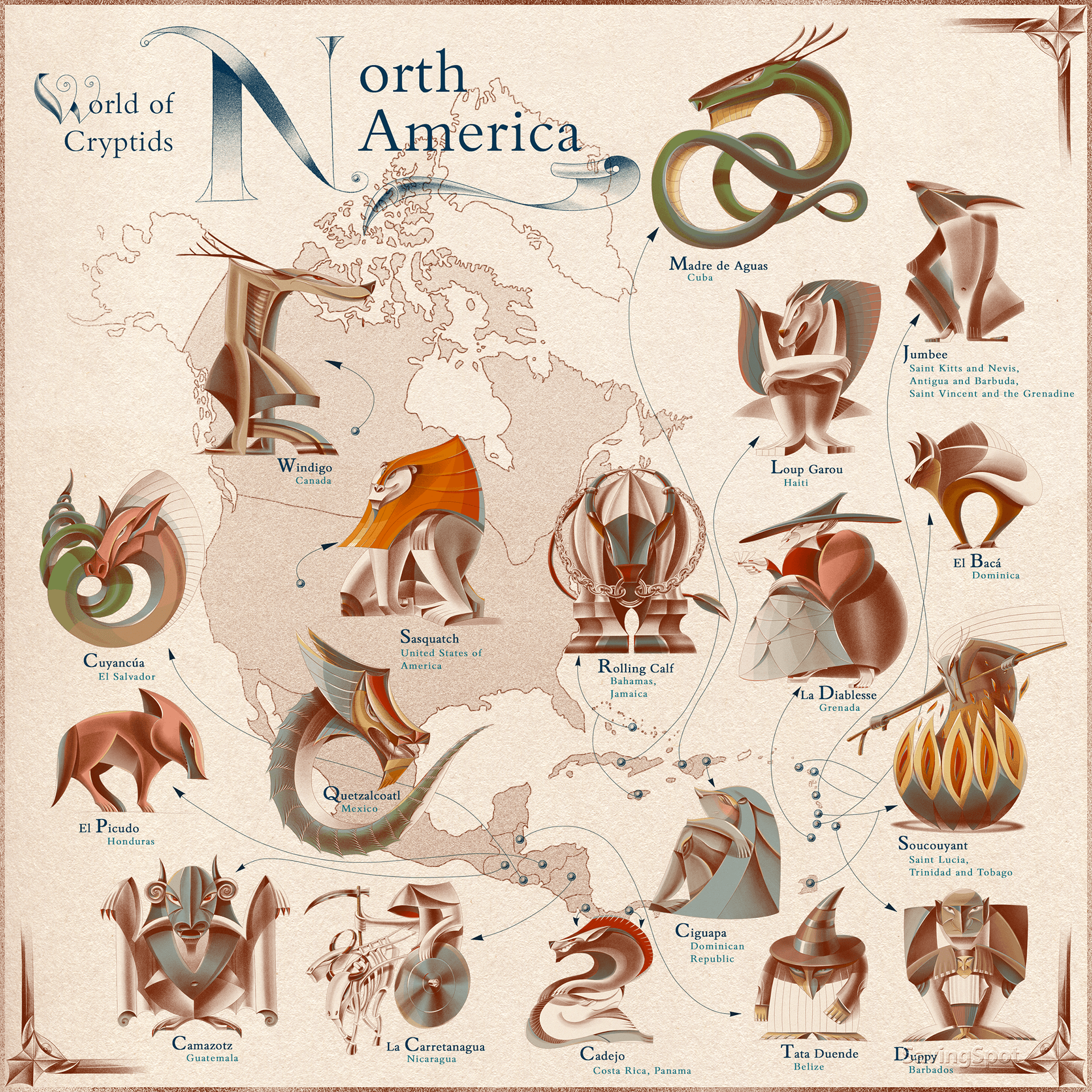North America Most Famous Mythical Creature