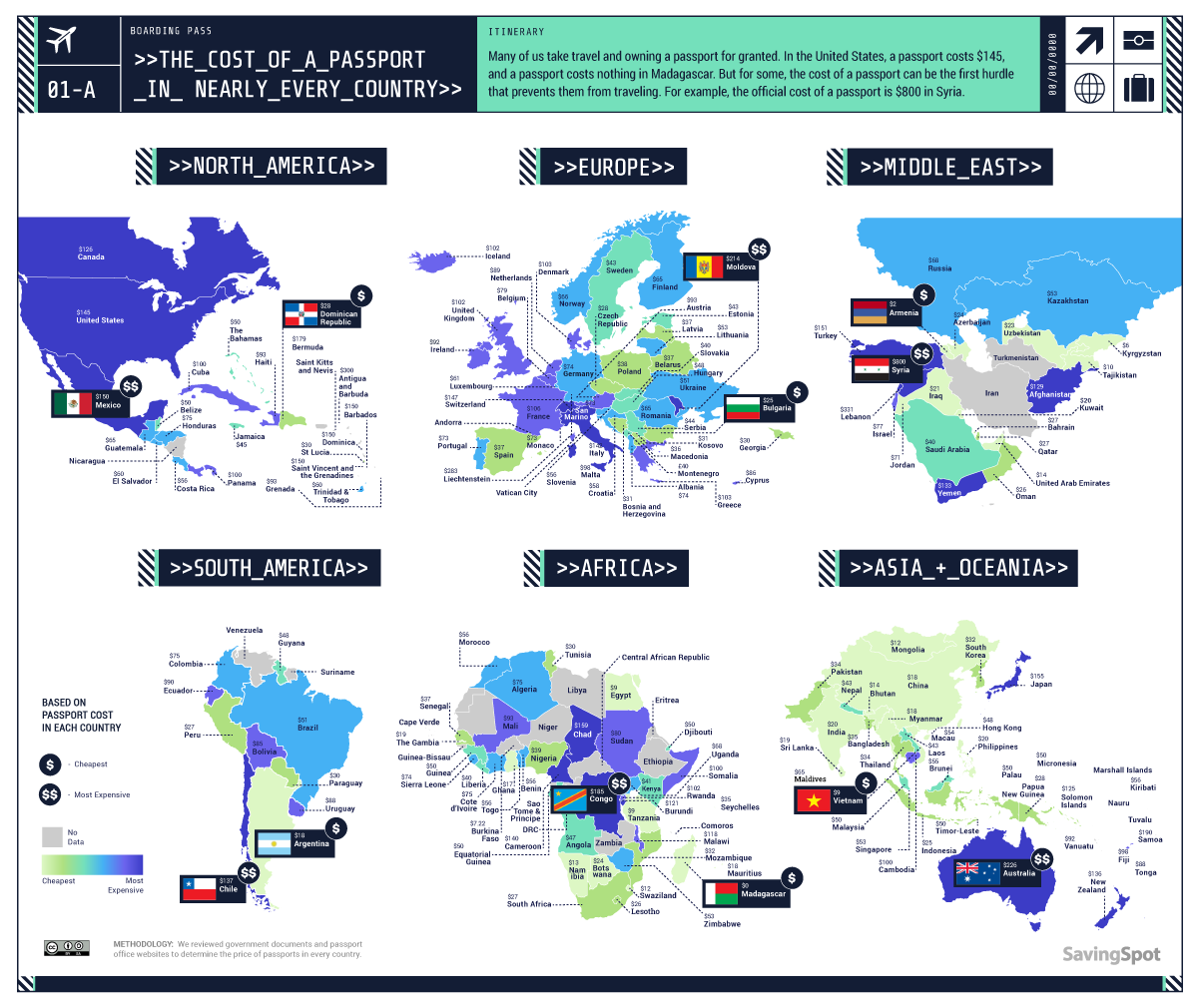 The Cost of a Passport in Nearly Every Country Blog