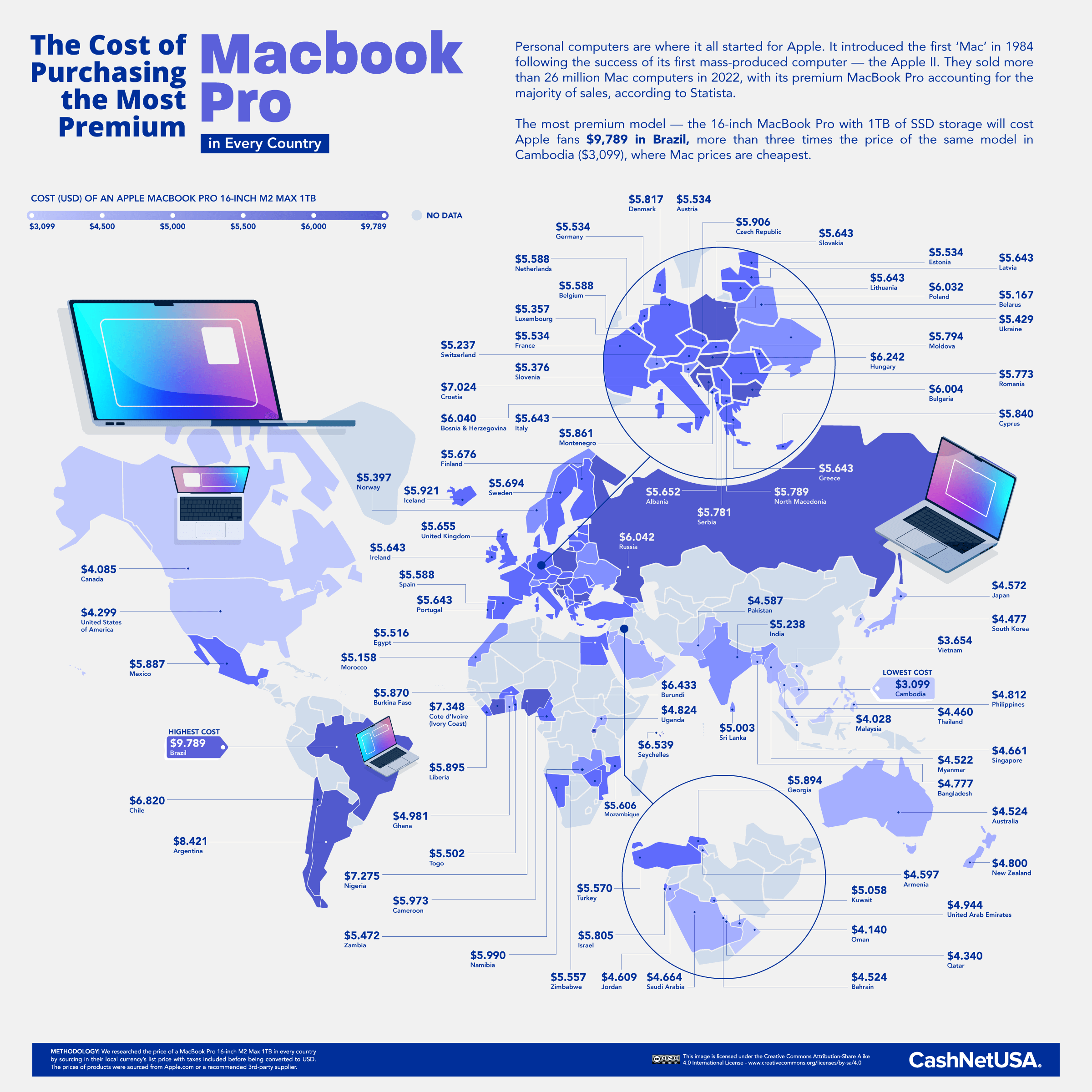 Where Is It the Most Expensive To Be an Apple Superfan